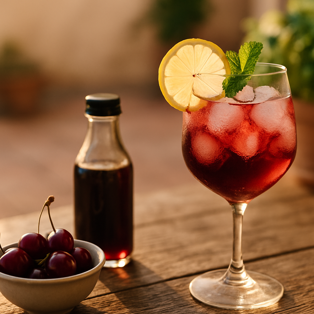 Kirschsirup im Glas: Sommerliche Drinks ganz einfach selbst mixen